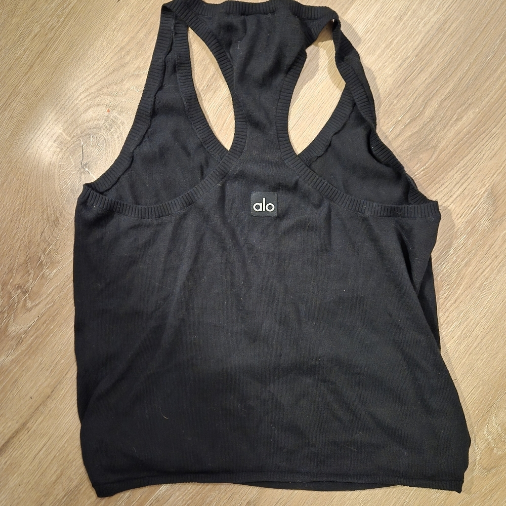 ALO Supernatural Henley Knit Tank Top Small - Picture 10 of 11